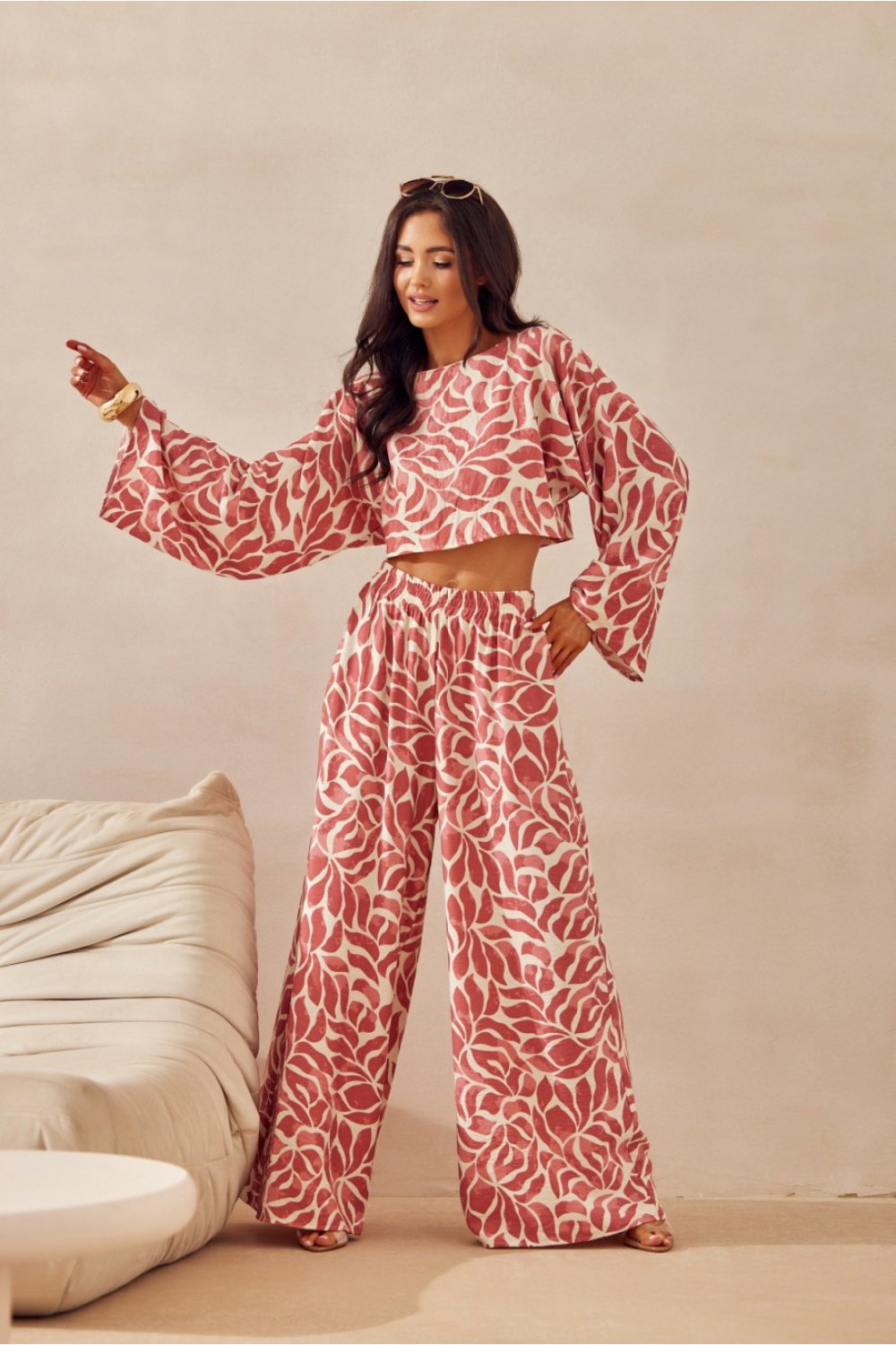 Image of Pantalon femme multicouleur