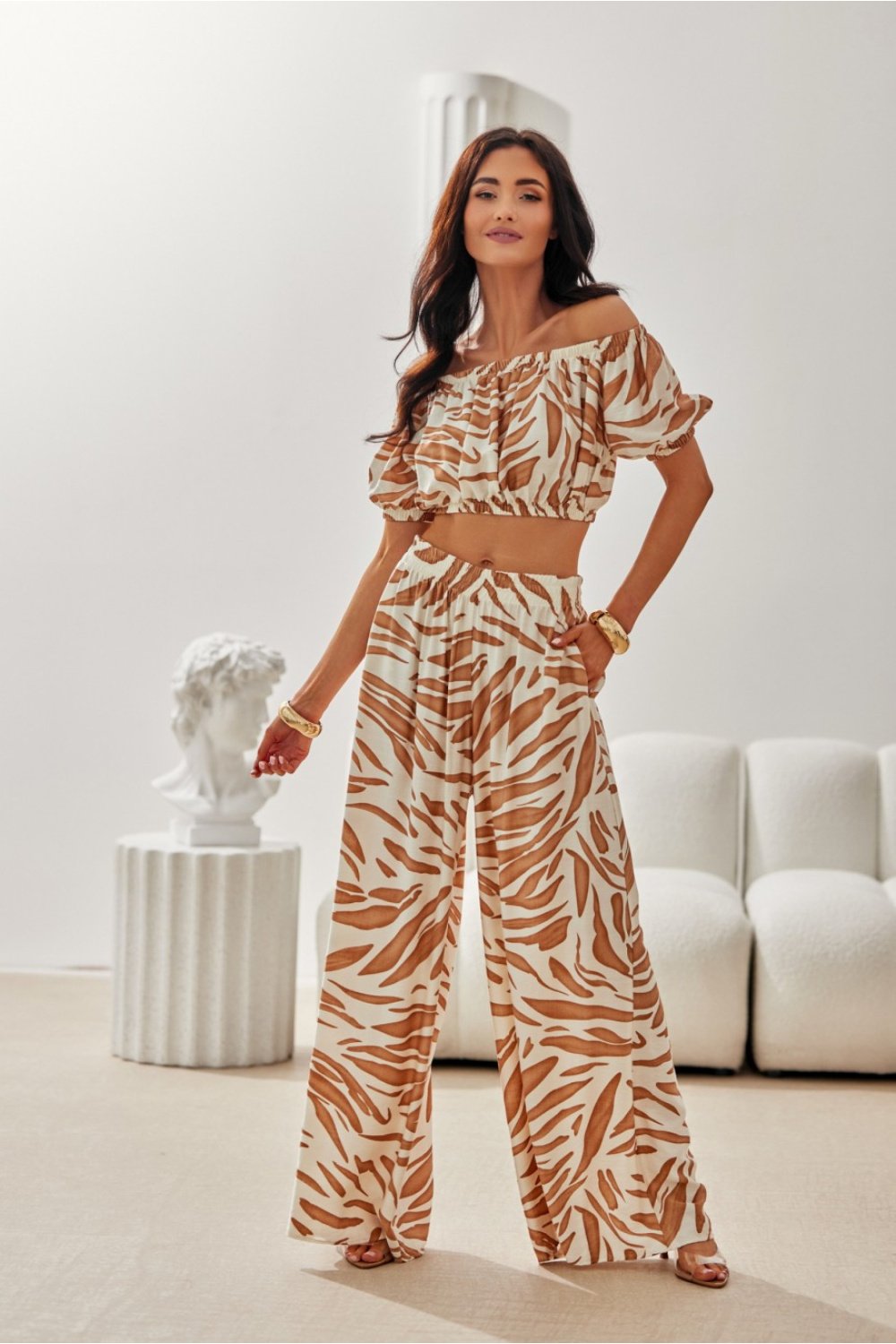 Image of Pantalon femme multicouleur
