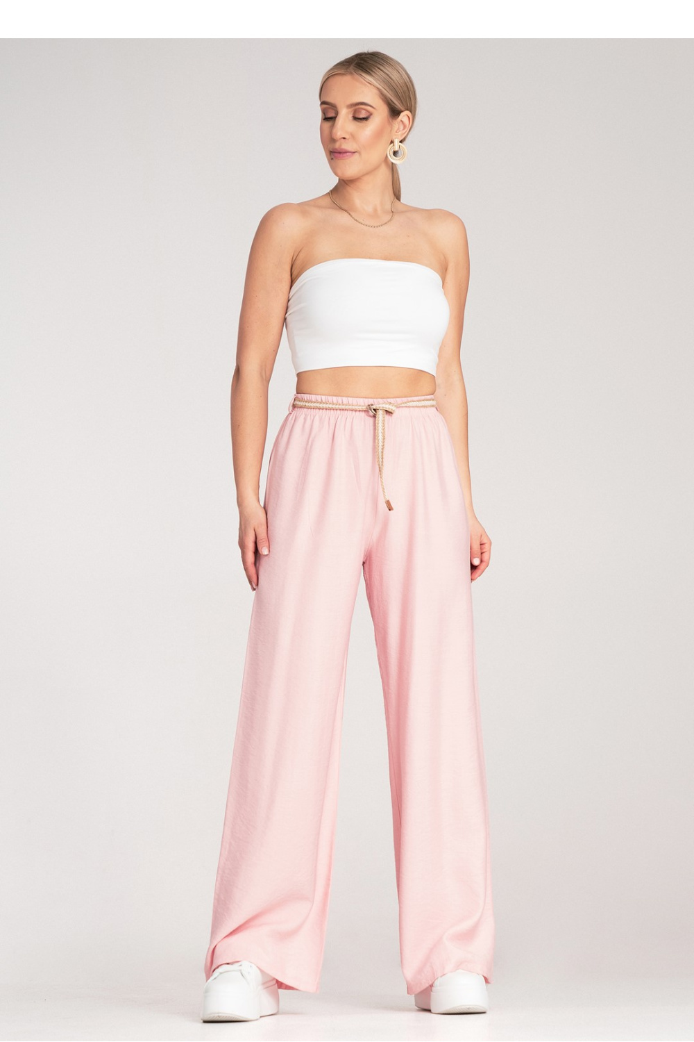 Image of Pantalon femme rosé
