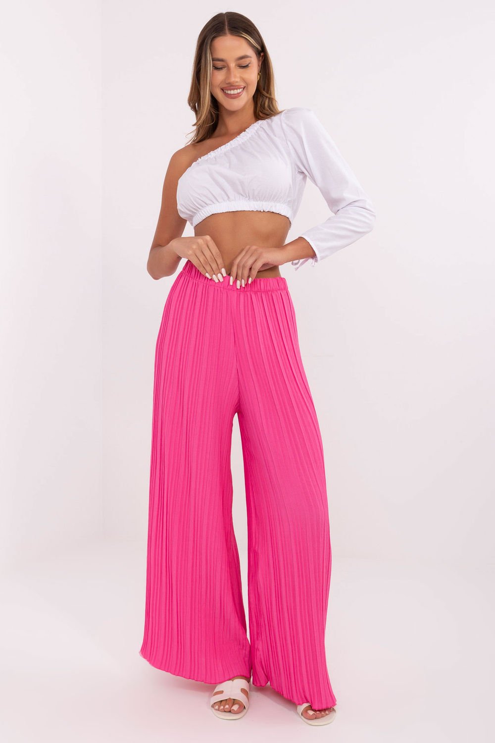 Image of Pantalon femme rosé