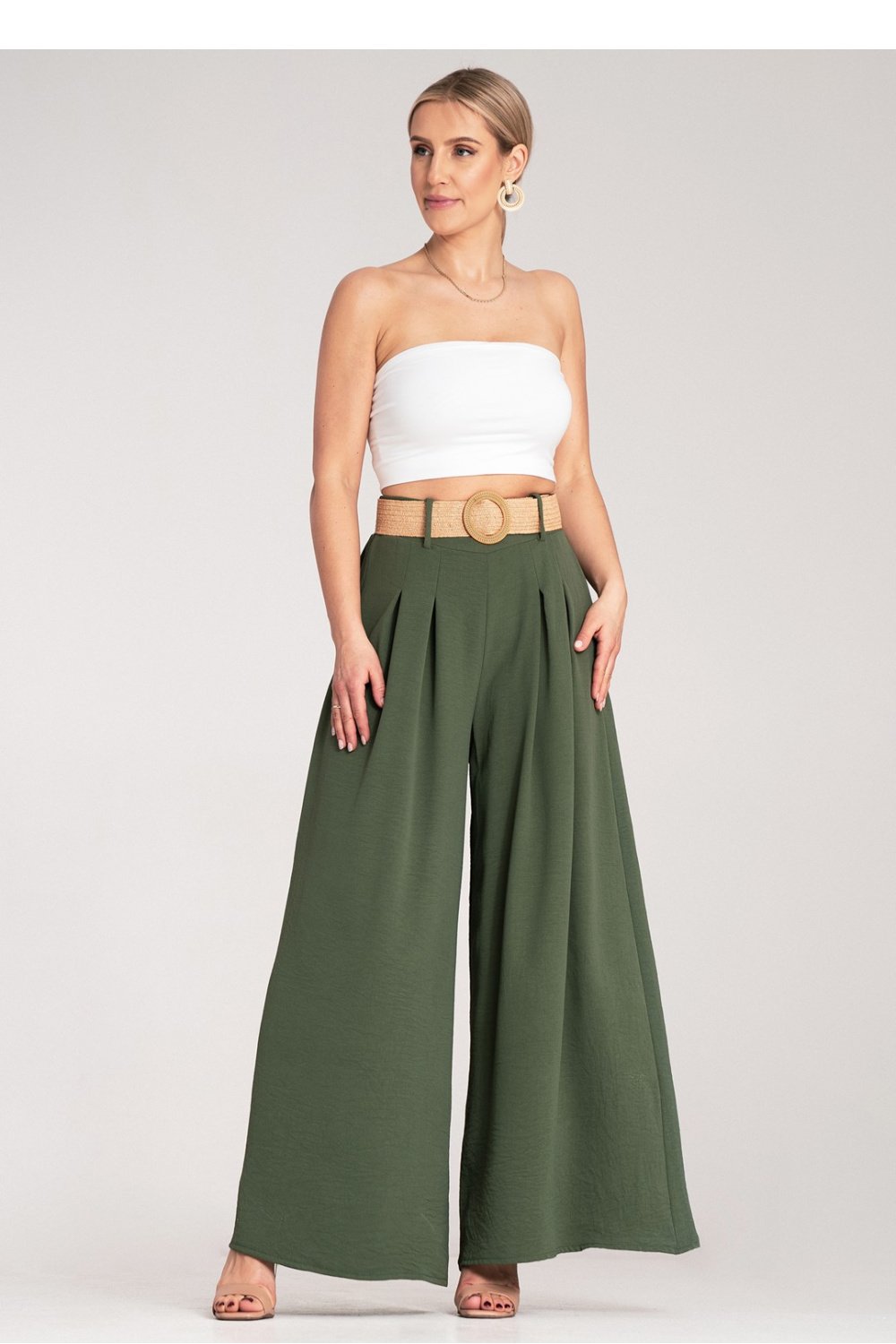 Image of Pantalon femme vert