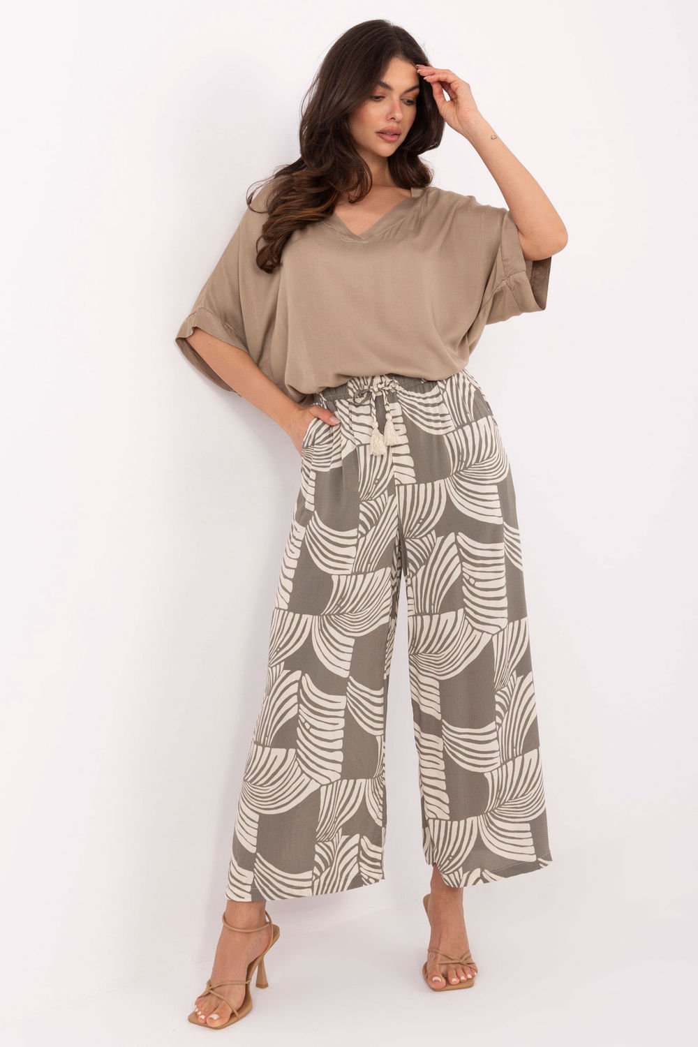 Image of Pantalon femme vert