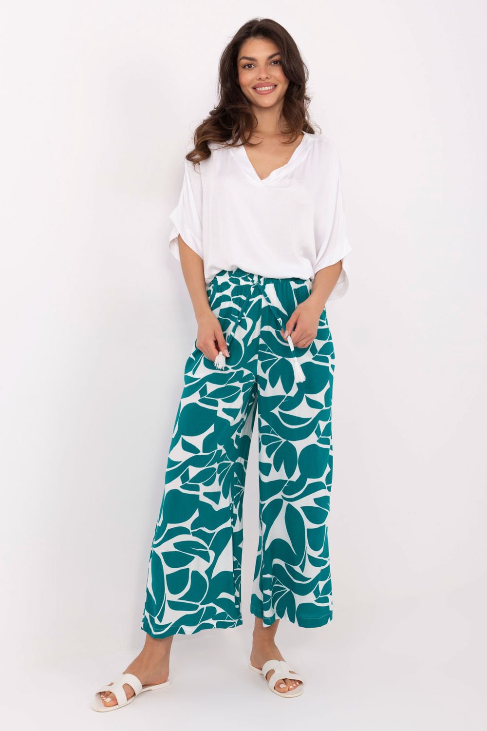 Image of Pantalon femme vert