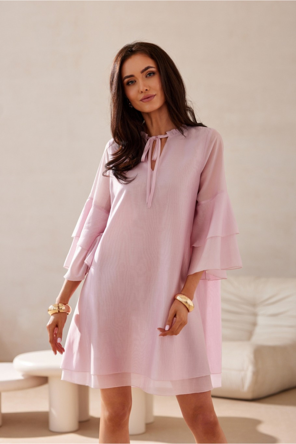 Image of Robe de cocktail rosé