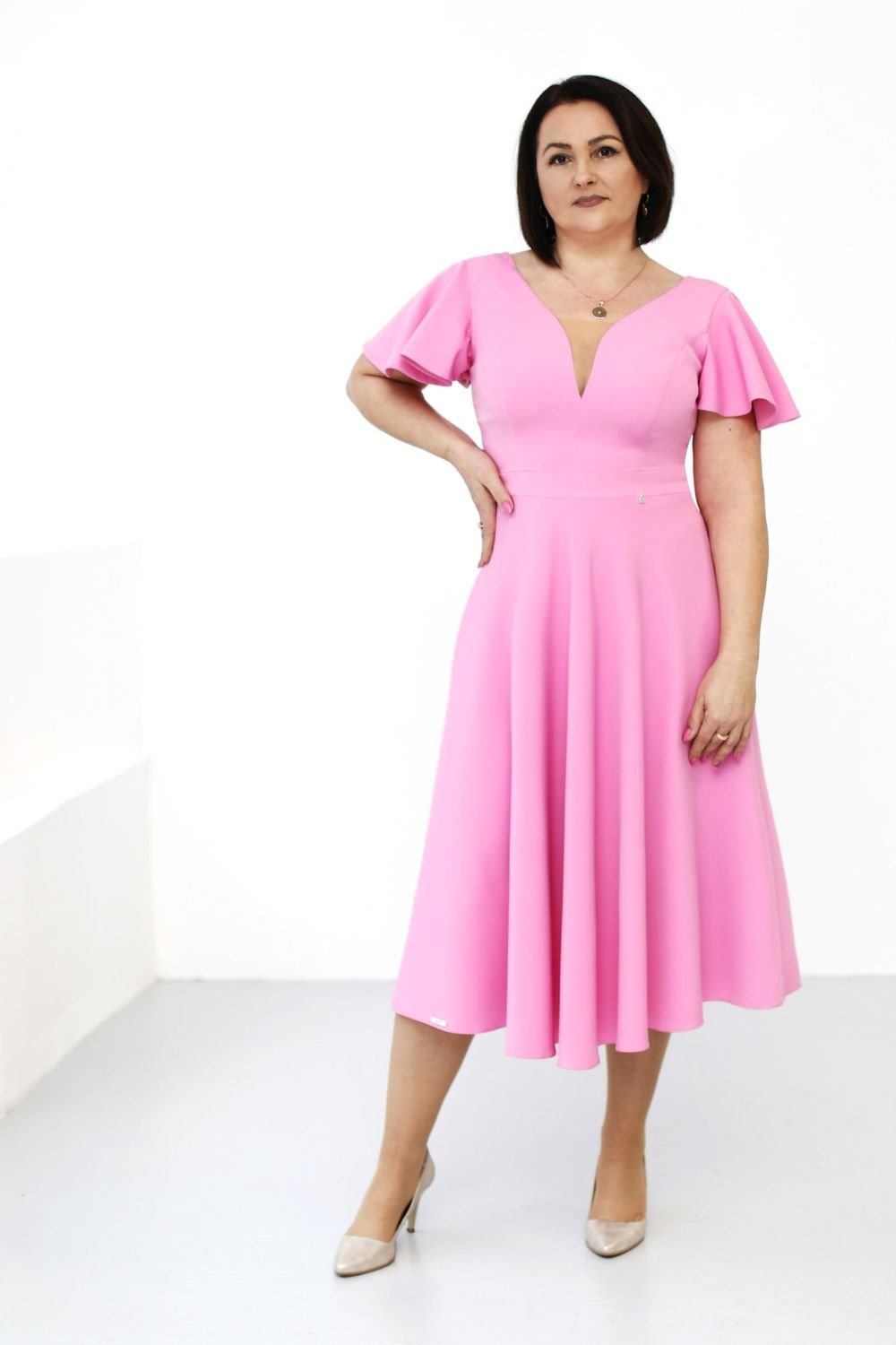 Image of Robe de cocktail rosé