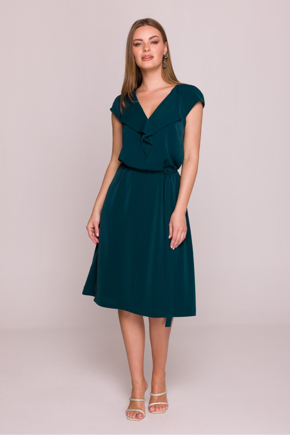 Image of Robe de cocktail verte