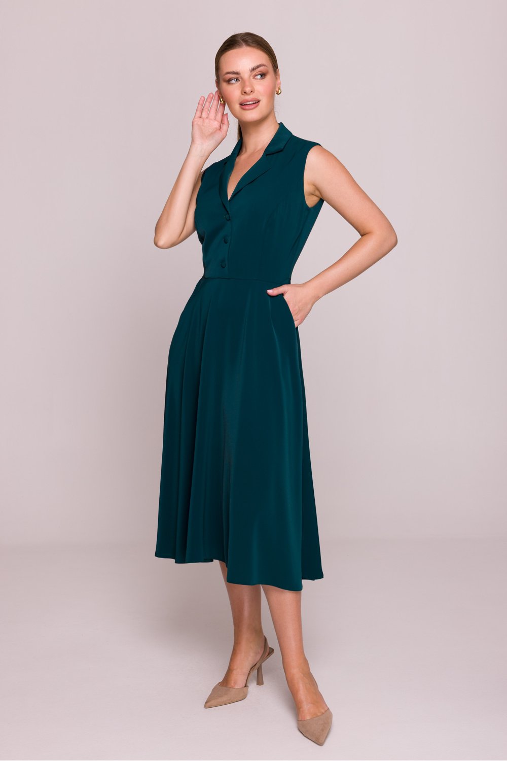 Image of Robe de cocktail verte