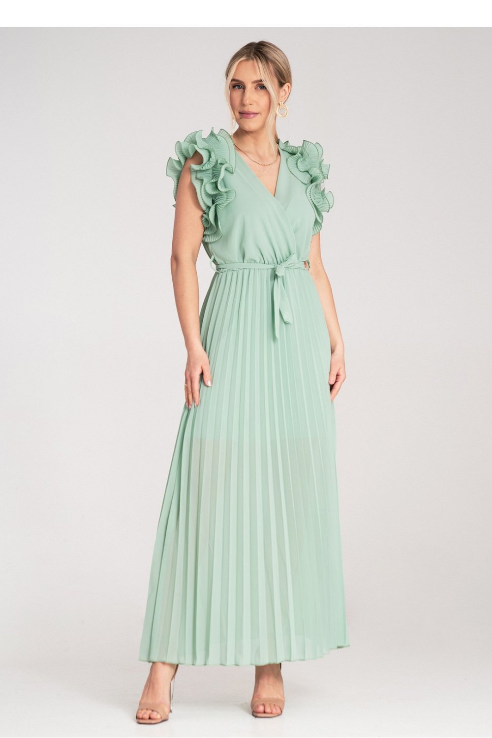 Image of Robe de cocktail verte
