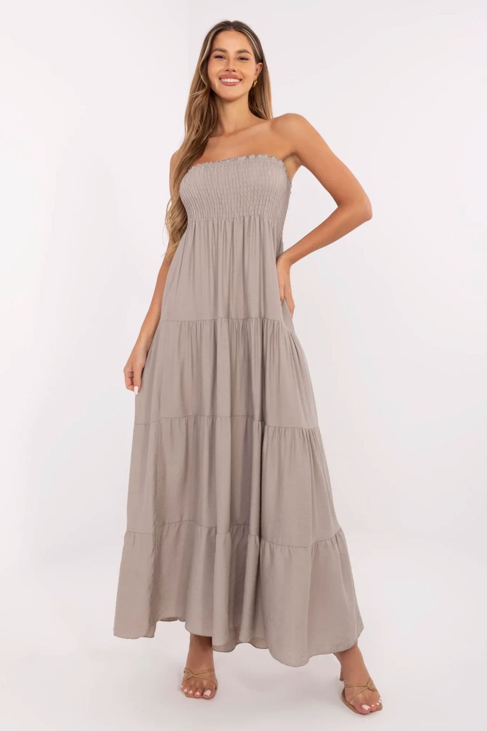 Image of Robe de jour beige