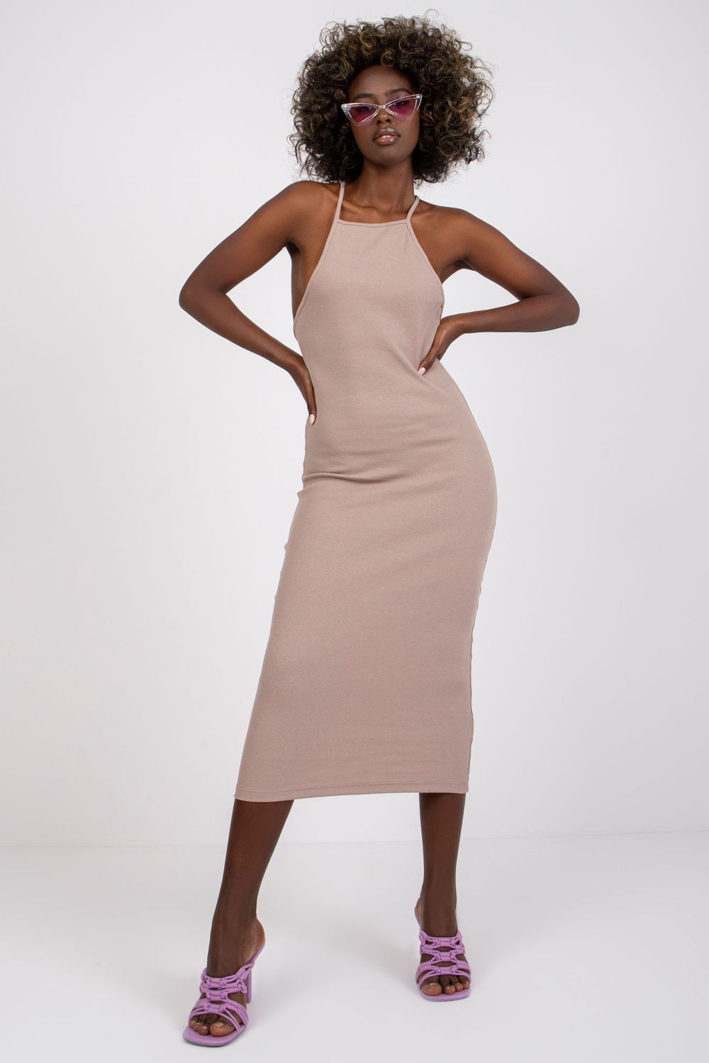 Image of Robe de jour beige