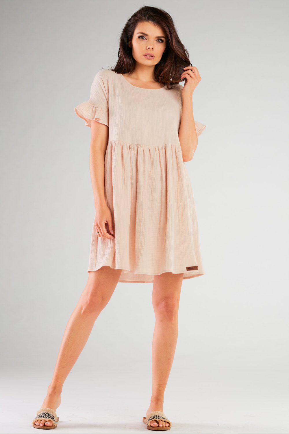 Image of Robe de jour beige