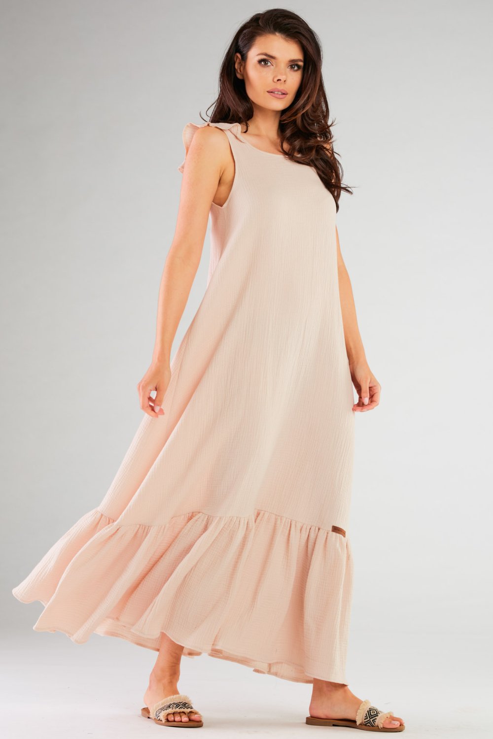 Image of Robe de jour beige