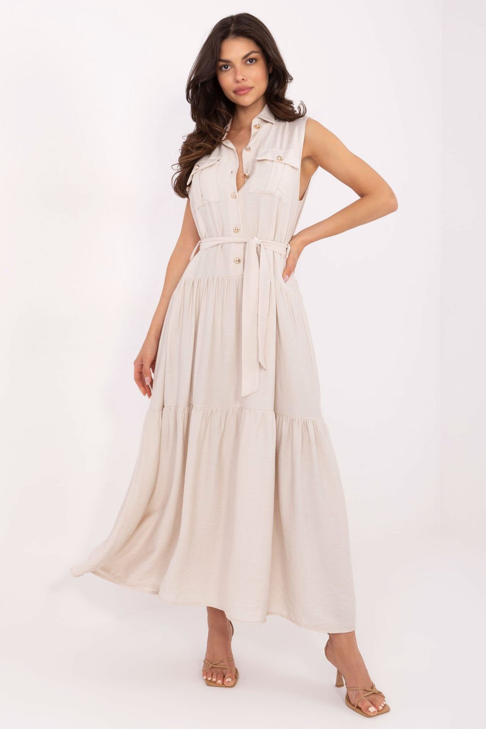 Image of Robe de jour beige