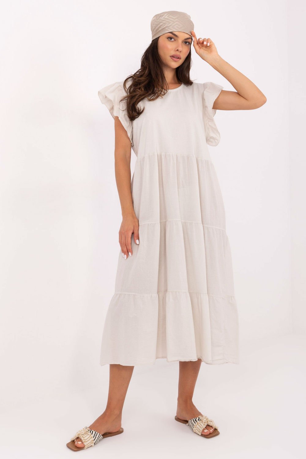Image of Robe de jour beige