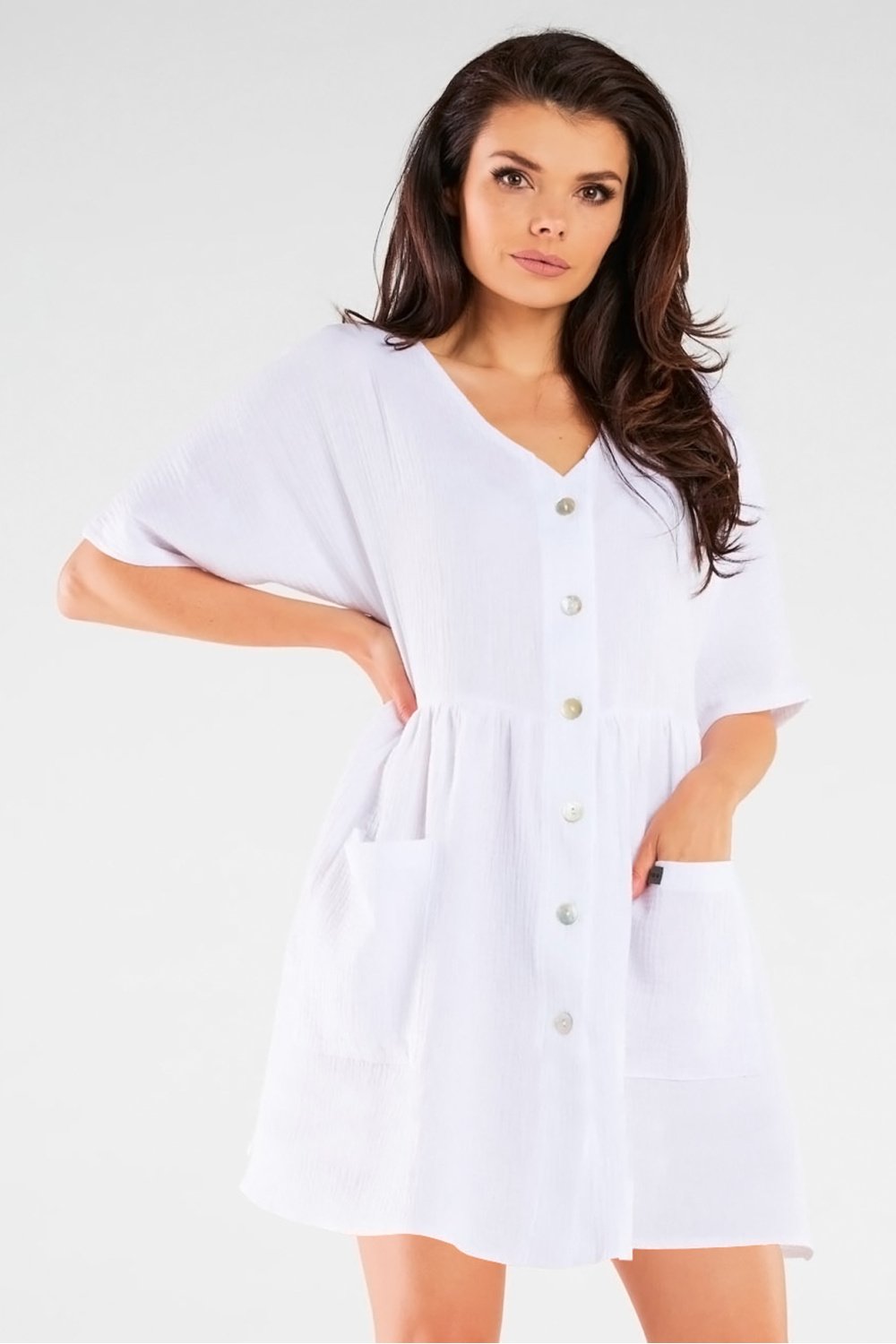 Image of Robe de jour blanche