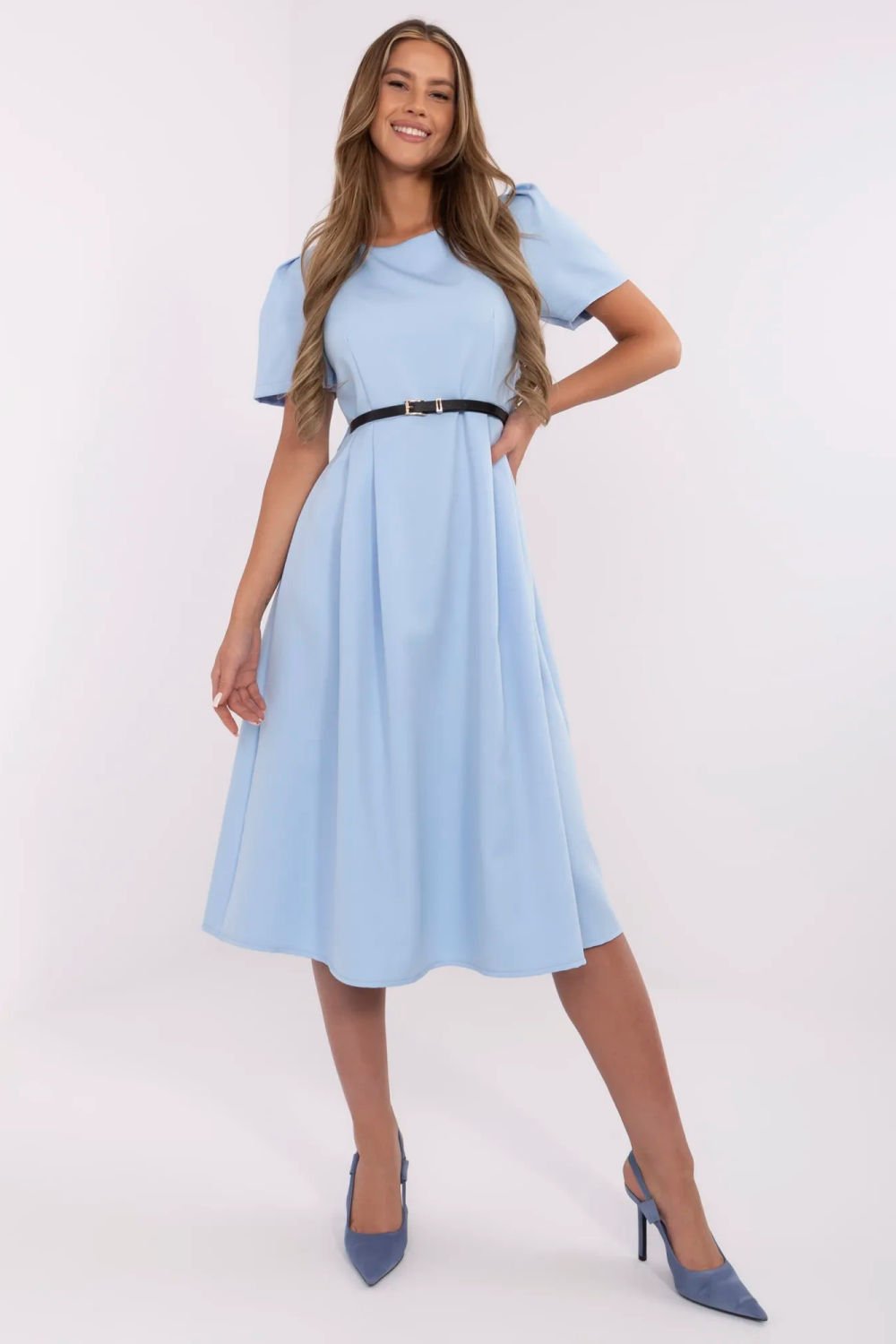 Image of Robe de jour bleue