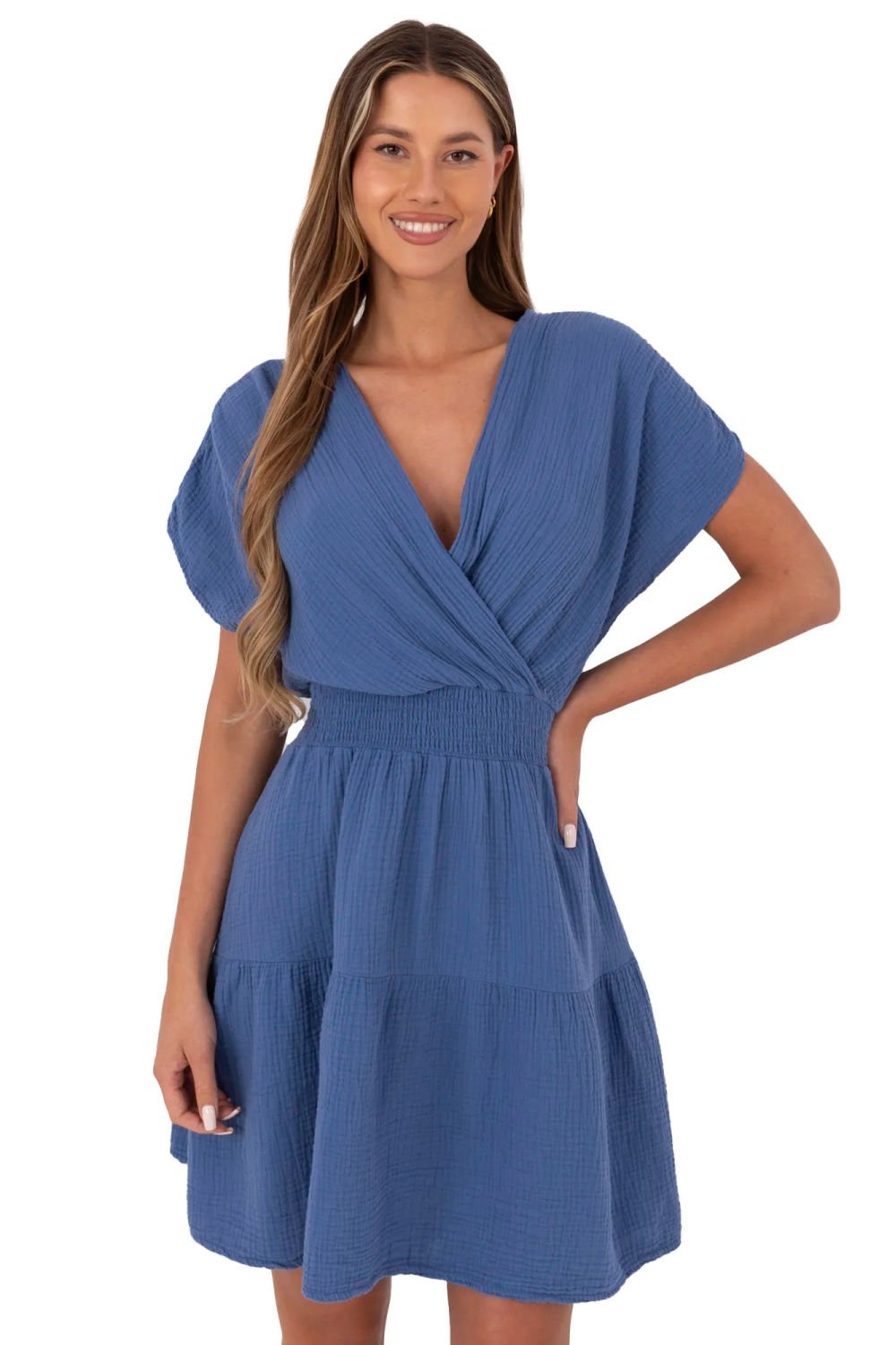Image of Robe de jour bleue