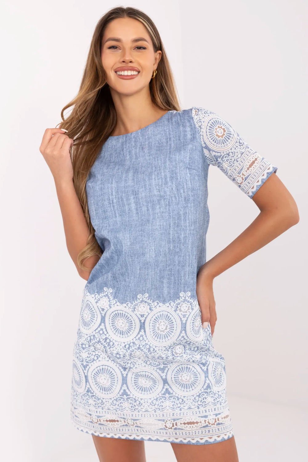 Image of Robe de jour bleue