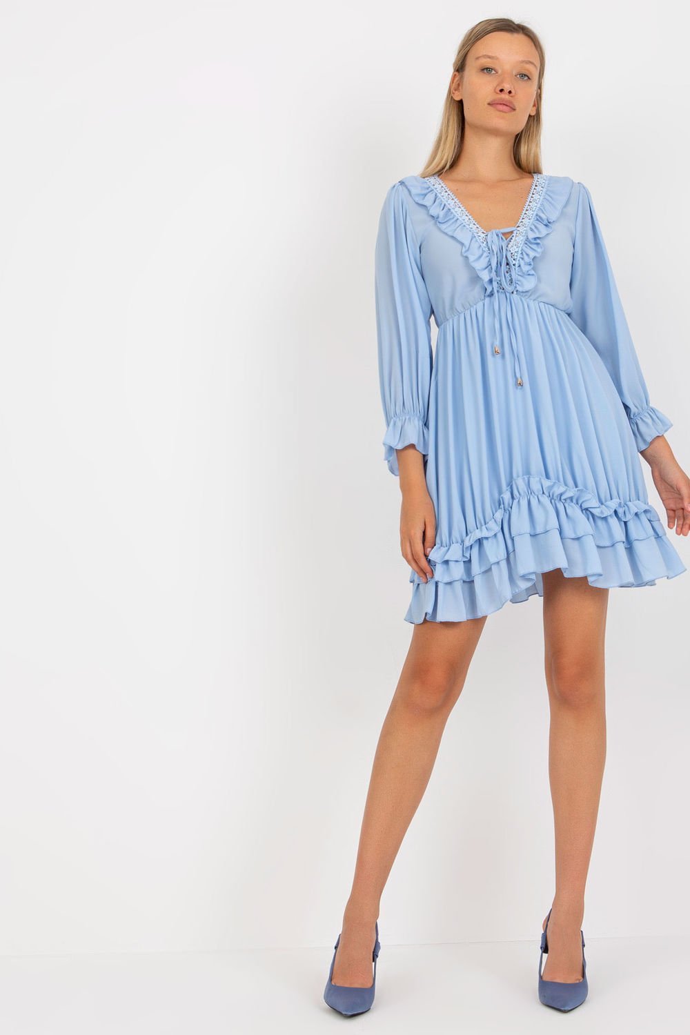 Image of Robe de jour bleue