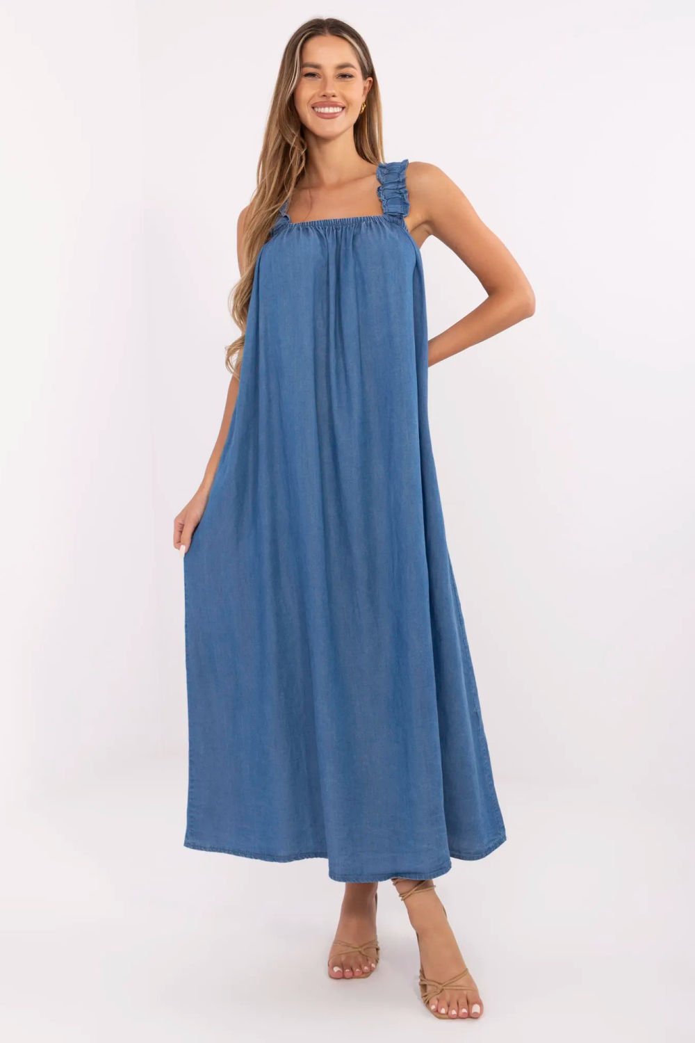 Image of Robe de jour bleue