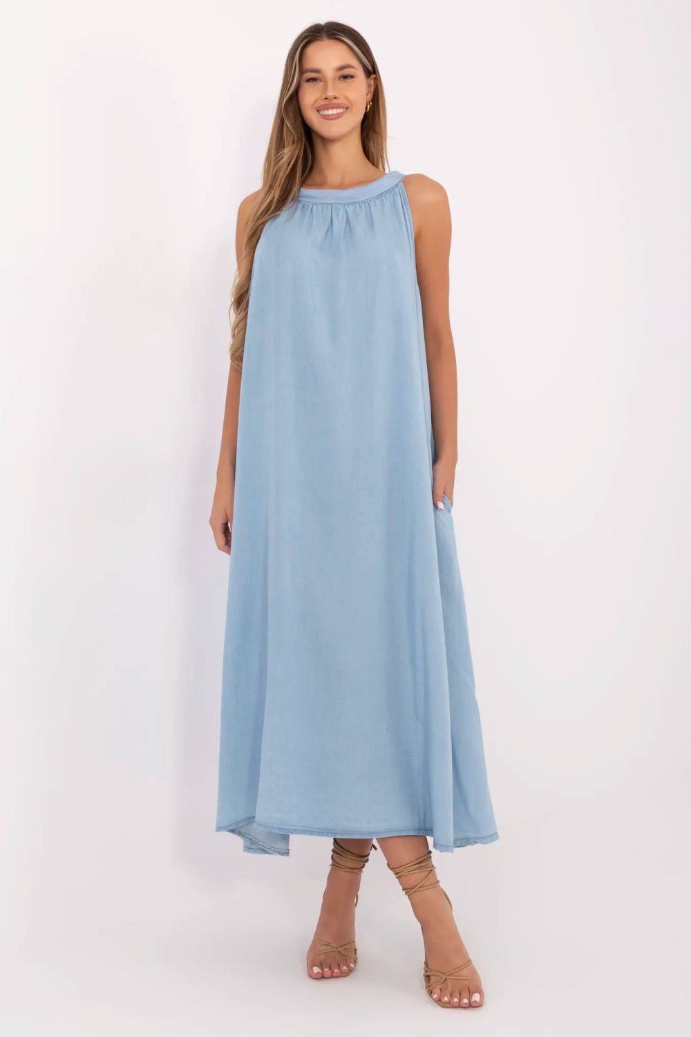 Image of Robe de jour bleue