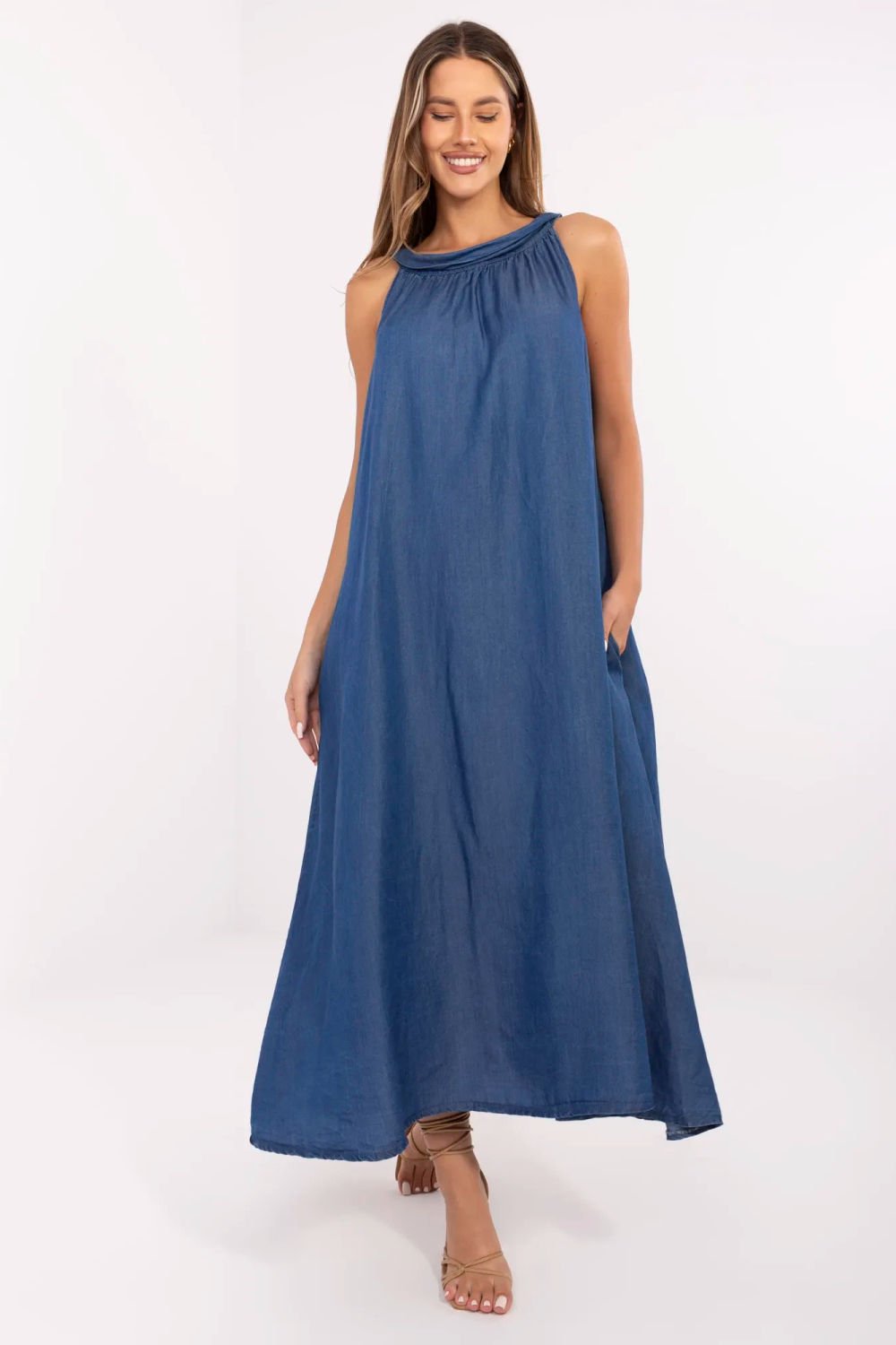 Image of Robe de jour bleue