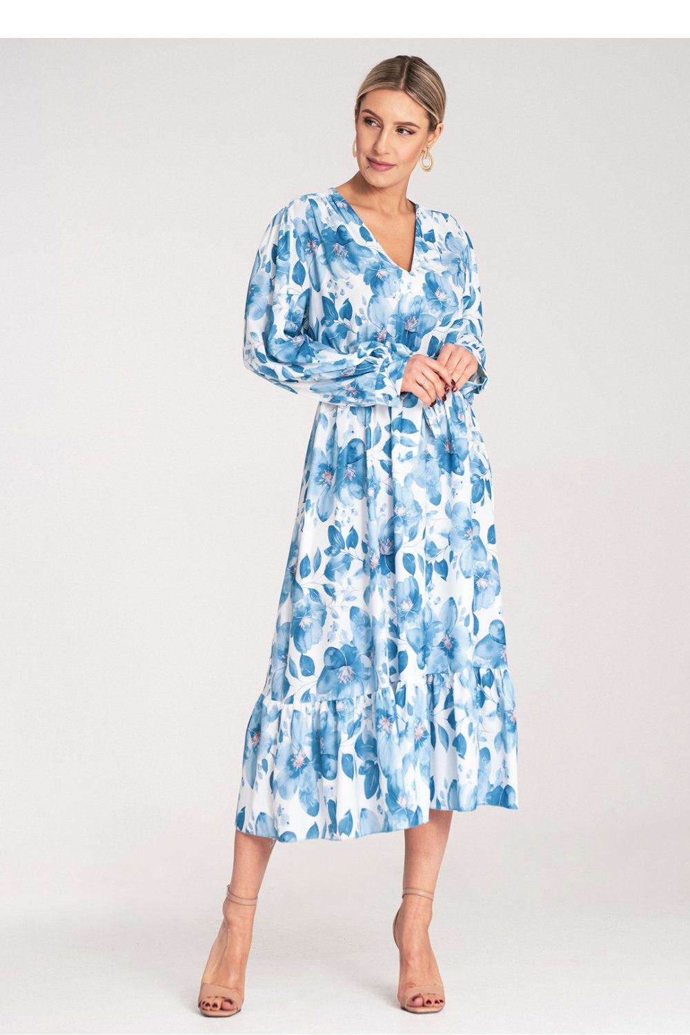 Image of Robe de jour bleue