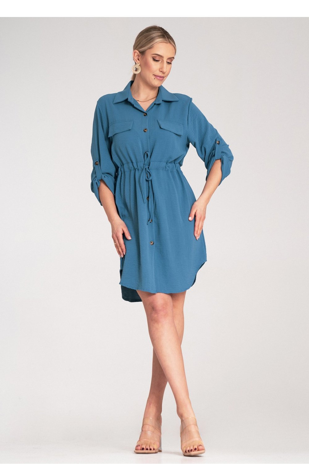 Image of Robe de jour bleue