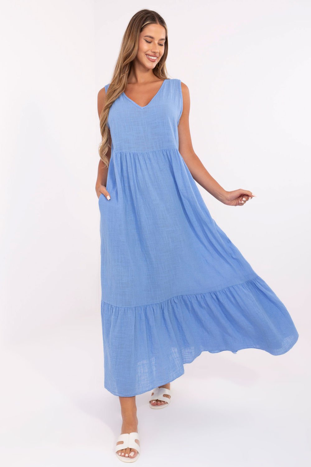 Image of Robe de jour bleue