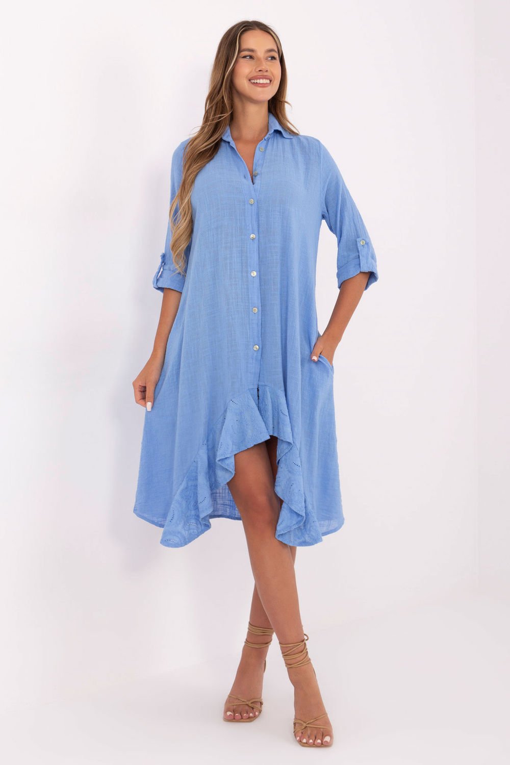 Image of Robe de jour bleue