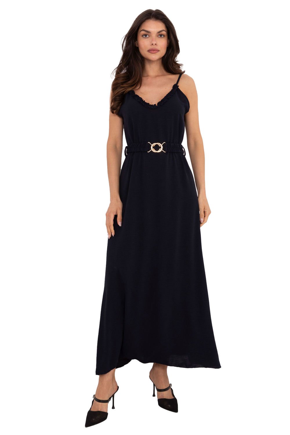 Image of Robe de jour bleue marine