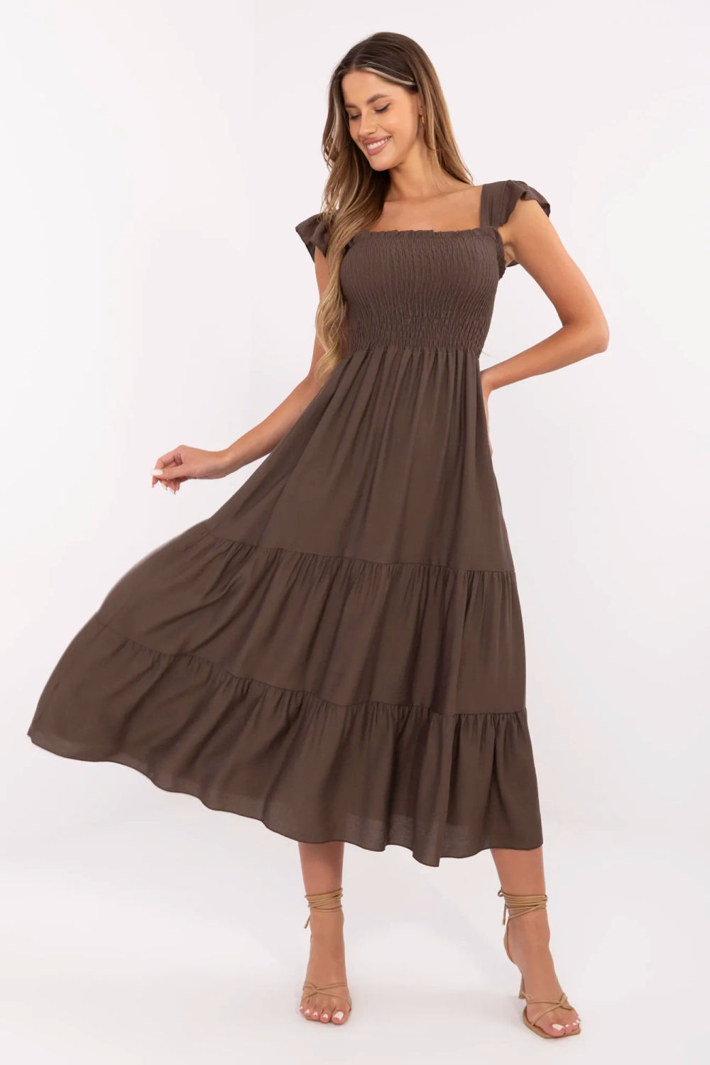 Image of Robe de jour brune