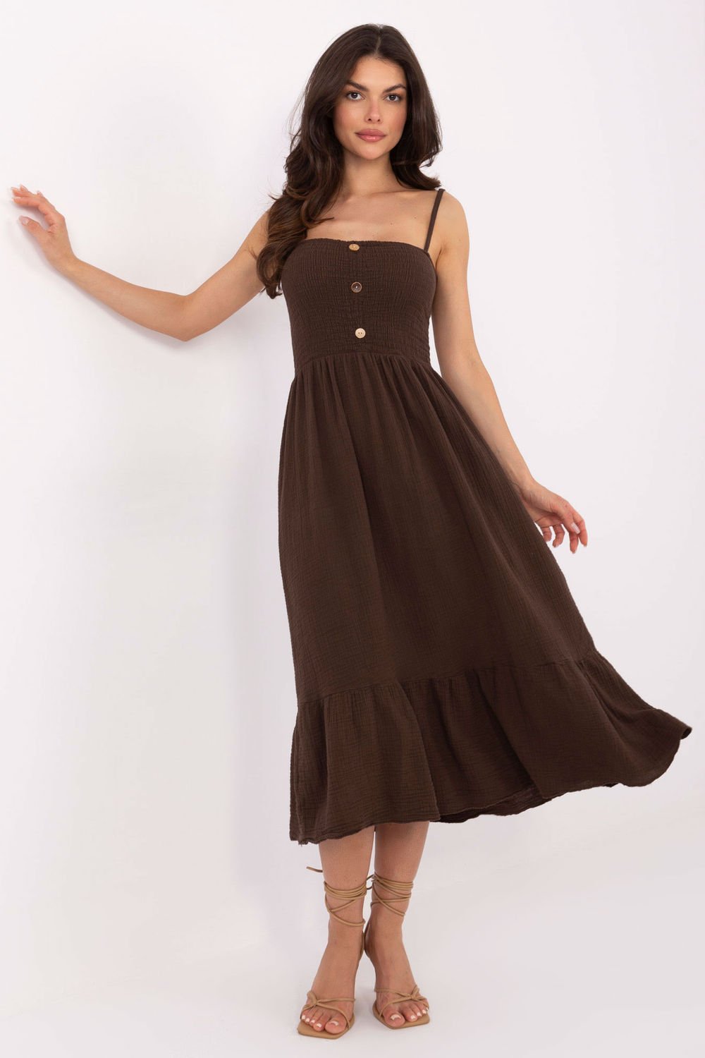 Image of Robe de jour brune