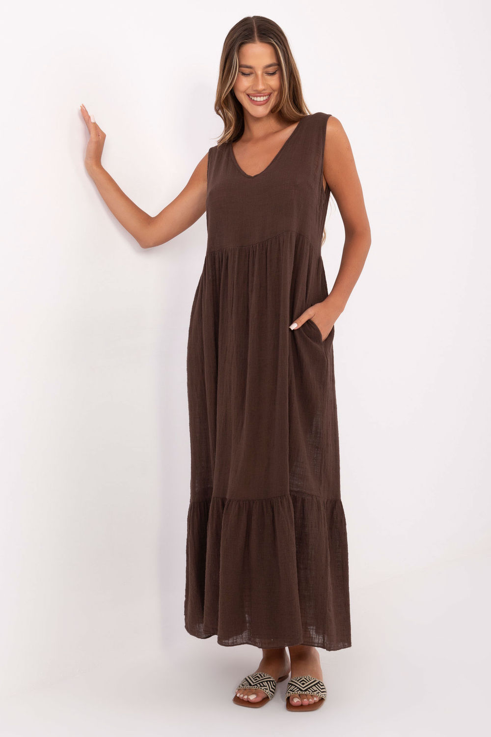 Image of Robe de jour brune