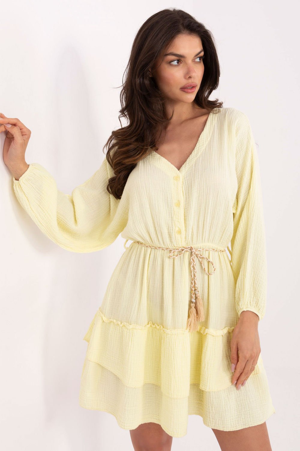 Image of Robe de jour jaune