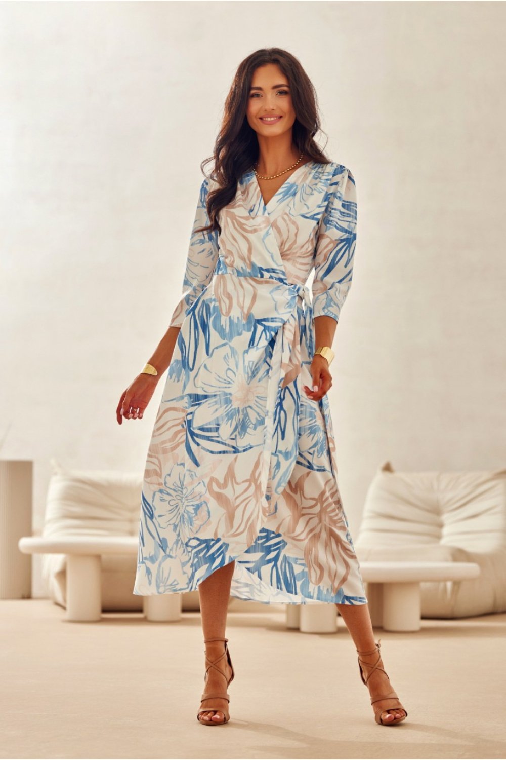 Image of Robe de jour multicouleur