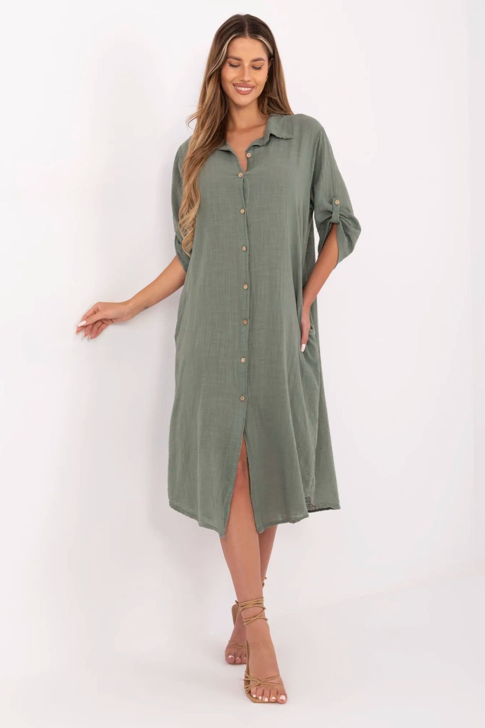 Image of Robe de jour verte