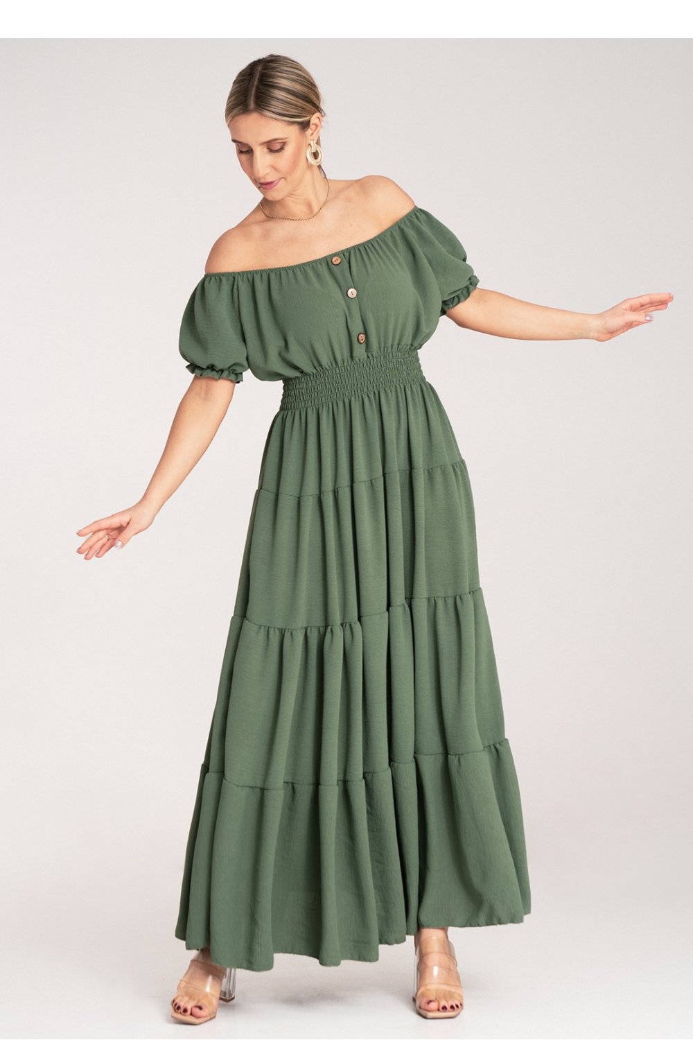 Image of Robe de jour verte