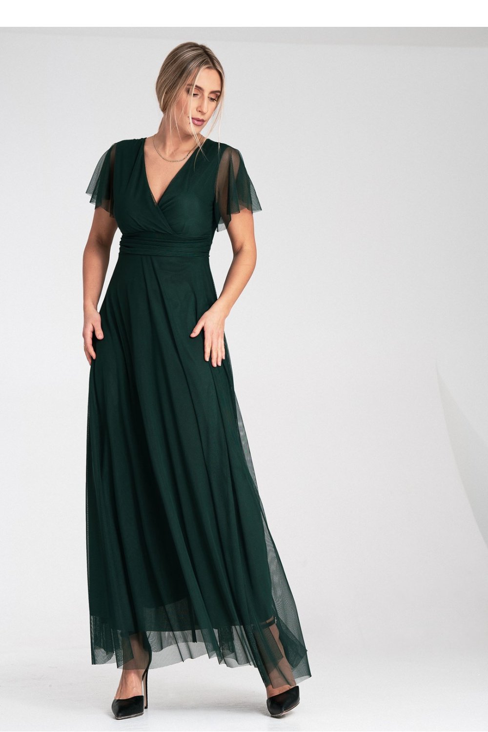 Image of Robe longue verte