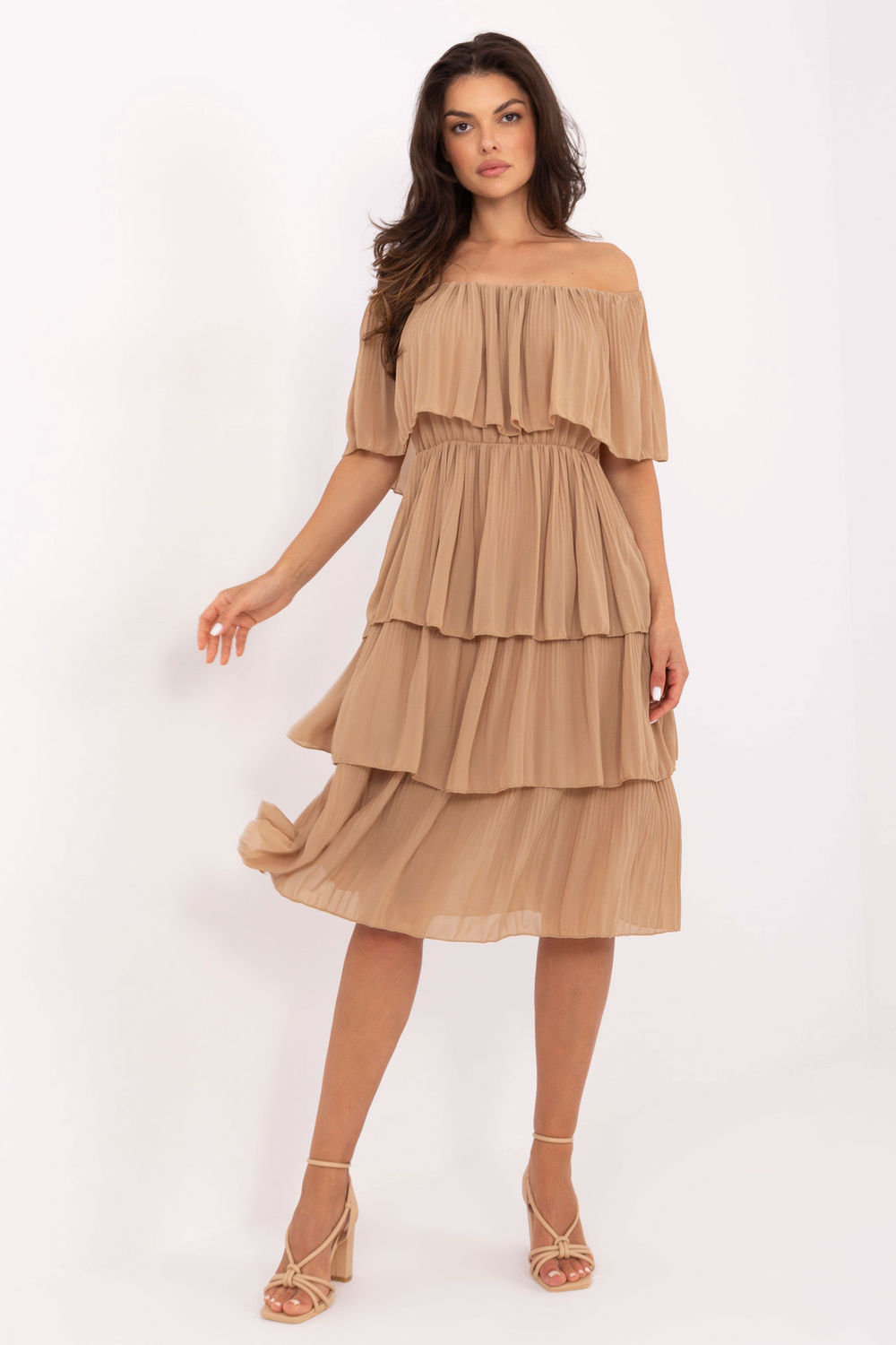 Image of Robe de cocktail brune