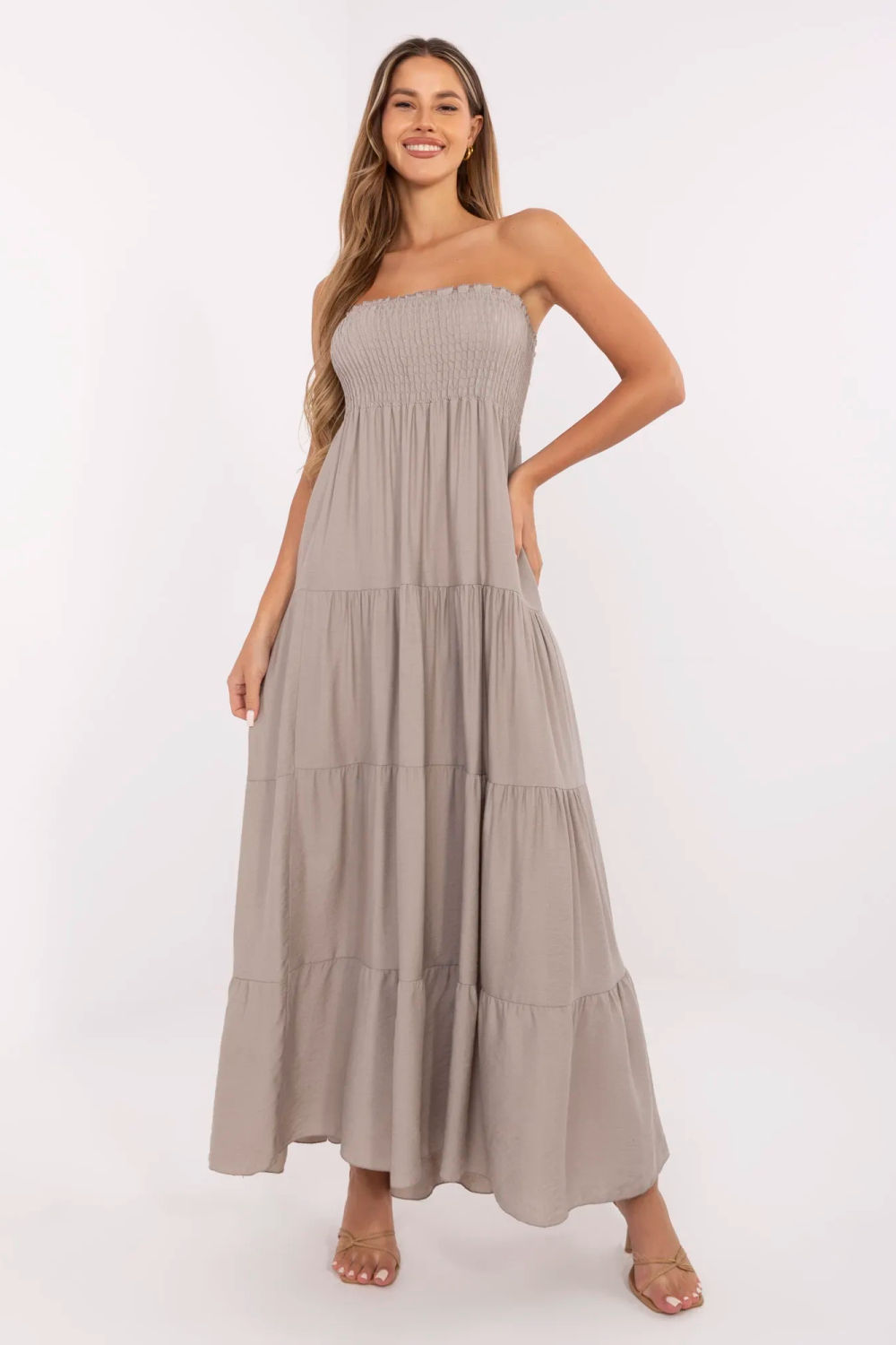 Image of Robe de jour beige