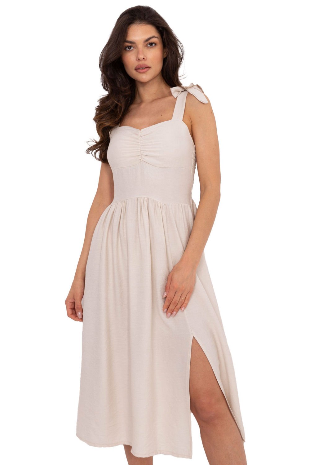 Image of Robe de jour beige