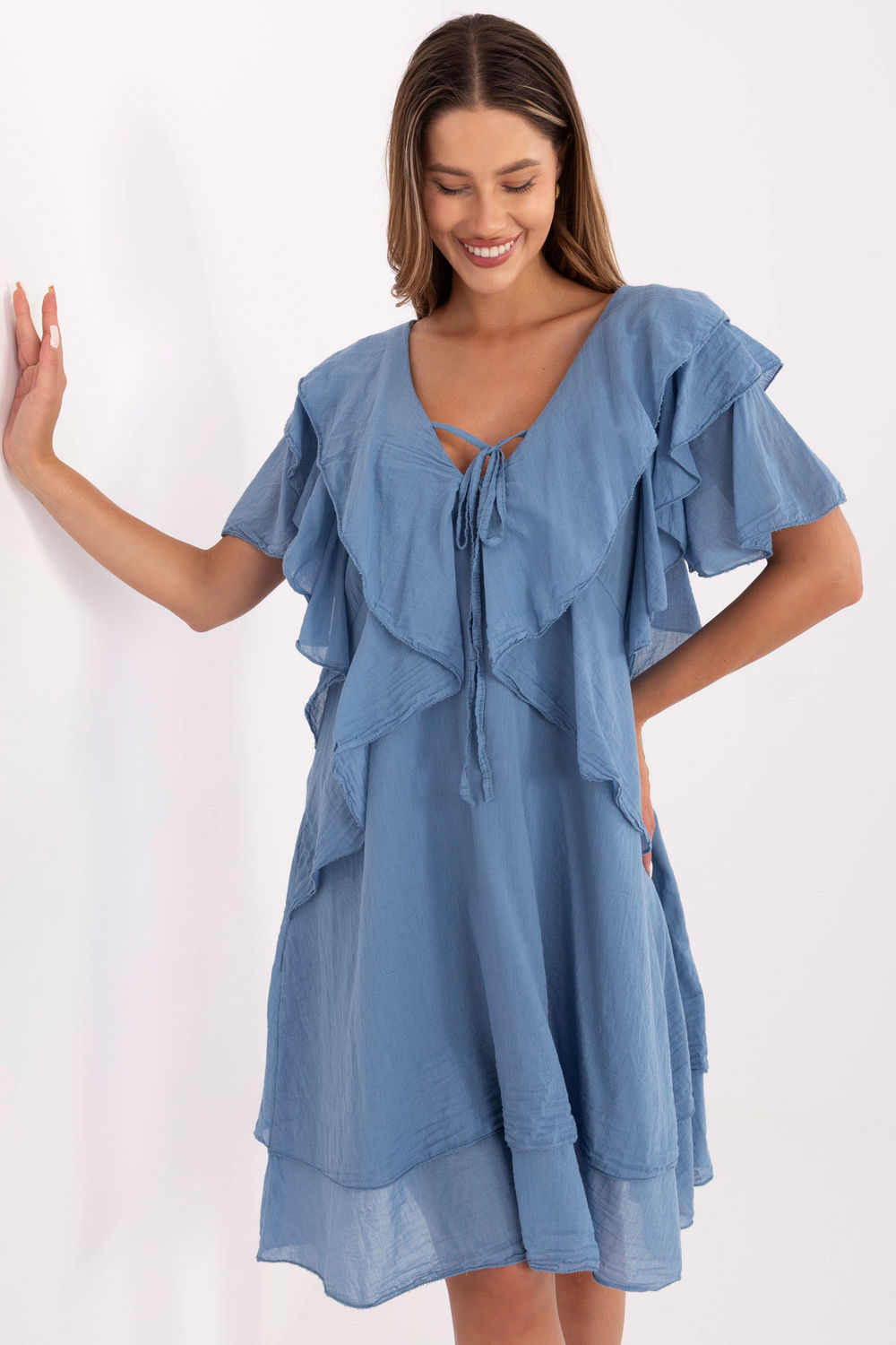 Image of Robe de jour bleue