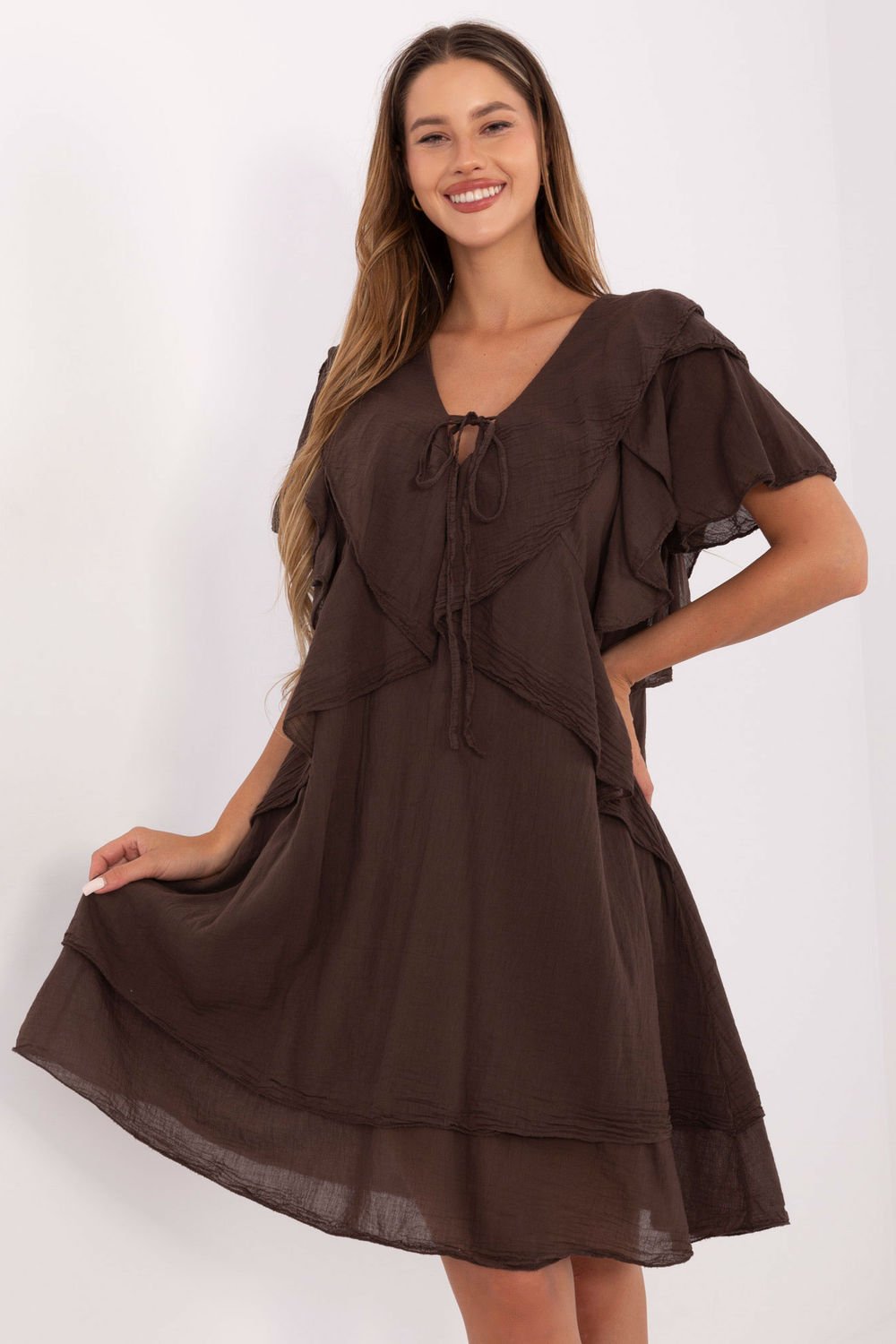Image of Robe de jour brune