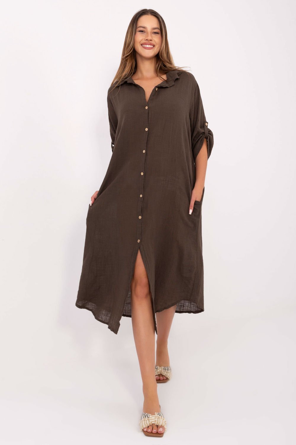Image of Robe de jour brune