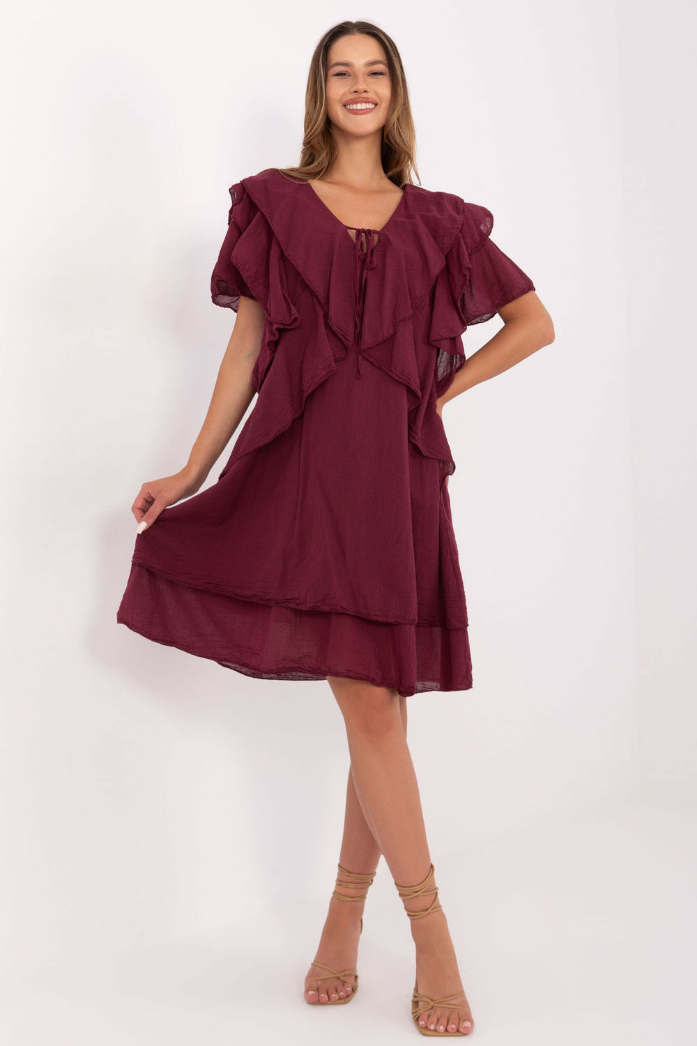Image of Robe de jour rouge