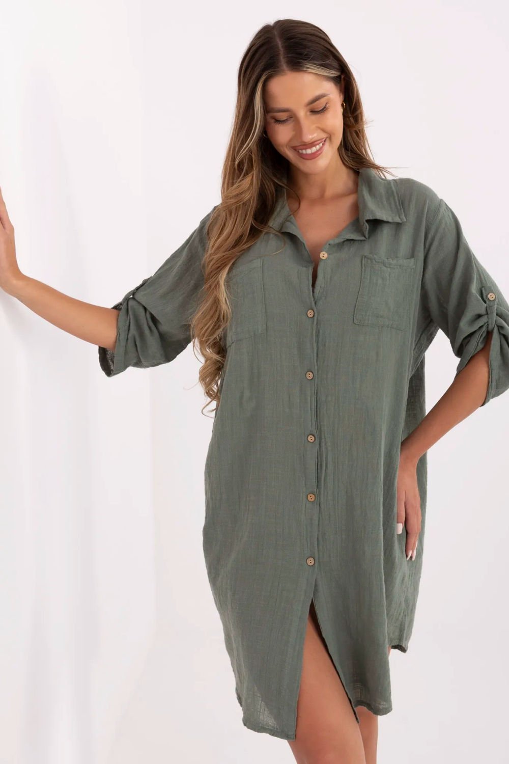 Image of Robe de jour verte