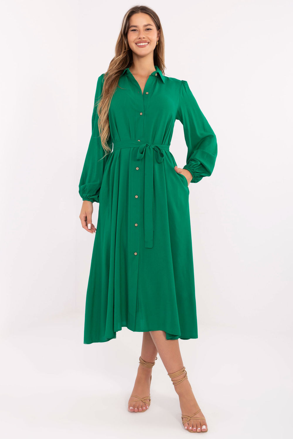 Image of Robe de jour verte