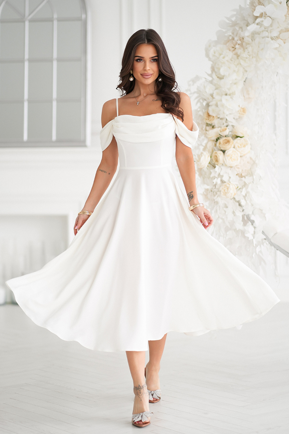 Image of Robe de soirée beige