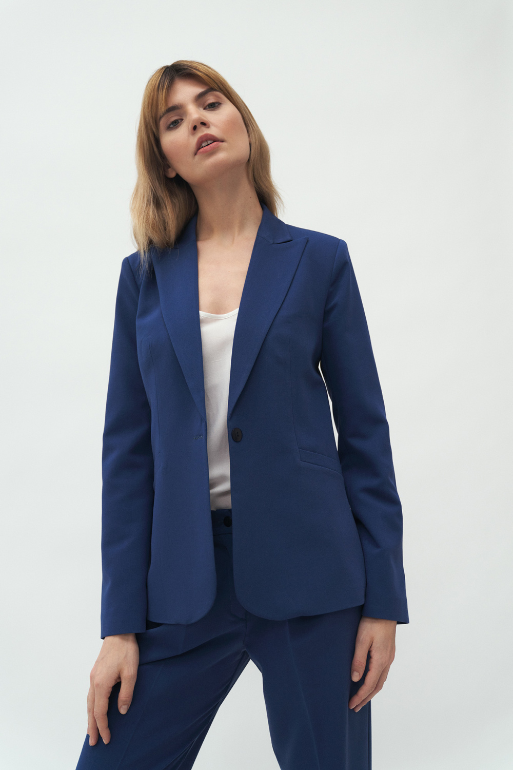 Image of Blazer femme bleu